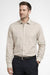 Perry Ellis Men's Beige & White Slim-Fit Stretch Dress Shirt | Perry Ellis In Lebanon