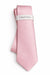 Pink Calvin Klein tie on a white background