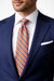 Club Room Men's Orange & Navy Willard Stripe Tie | Club Room In Lebanon