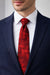 Perry Ellis Portfolio Men's Red Shaded Solid Tie | Perry Ellis Portfolio In Lebanon