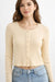 Celebrity Pink Women's Off White Juniors Cropped Cardigan | Celebrity Pink In Lebanon