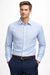 Calvin Klein Men's White & Blue Steel+ Slim-Fit Stretch Dress Shirt | Calvin Klein In Lebanon