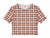 Don't Call Me Jennyfer Women's Multicolor Plaid Mesh Lettuce Hem Lace Crop Top | Don't Call Me Jennyfer in Lebanon