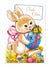 SD 1Pc Cute Easter Bunny Greeting Cards | SD in Lebanon