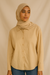 Big Dart Women's Beige Striped Long Sleeve Shirt |Big Dart In Lebanon