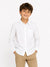 Sinsay Boy's White With Button Up And Pocket On Chest Shirt | Sinsay in Lebanon