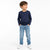 Id Ideology Boy's Navy Long Sleeve Blouse | Id Ideology in Lebanon