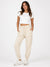 LeGer Women's Cream Drawstring Sweatpants | LeGer in Lebanon