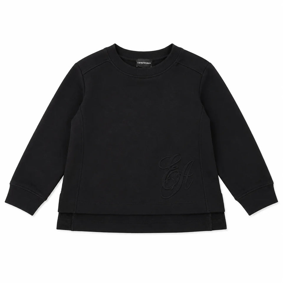 Emporio ArmaniWomen's Black With Logo PrintSweatshirt | Emporio Armani in Lebanon