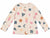 Zara Girl's Pink /Beige Ribbed Baby Henley Top Long Sleeve Blouse | Zara in Lebanon