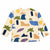 Zara Baby Boy's Light Beige With Abstract Print Long Sleeve Blouse | Zara in Lebanon