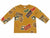 Zara Boy's Mustard Yellow With Vacation Themed Text Long Sleeve Blouse | Zara in Lebanon