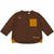 Zara Baby Boy's Brown With Pocket On chest Long Sleeve Blouse | Zara in Lebanon
