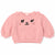 Zara Baby Girl's Light Pink With Cat Face Sweatshirt | Zara in Lebanon
