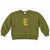 Zara Boy's Washed Olive Green "E " Printed Sweatshirt | Zara in Lebanon