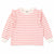 Zara Girl's White Striped In Pink With Distinctive Ruffle Details Sweatshirt | Zara in Lebanon