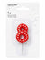 Riethmuller Red Number 8 Candle | Riethmuller in Lebanon
