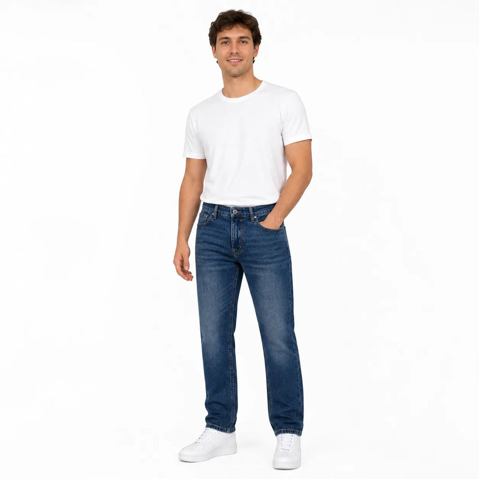 Weatherproof Vintage Men's Blue Vortex Straight Fit Jeans | Weatherproof Vintage In Lebanon