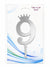 SD Silver Decorative Crown Details Acrylic Number 9 Cake Topper | SD in Lebanon