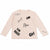 Zara Girl's Light Pink " Music , Love .... " Printed Long Sleeve Blouse | Zara in Lebanon