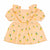 Zara Baby Girl's Light Orange Lemon Printed Ruffles Dress| Zara in Lebanon