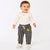 Cat & Jack Baby Boy Charcoal & Sage Green Striped Pants | Cat & Jack in Lebanon
