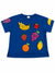 Zara Girl's Royal Blue With Fruits T-Shirt | Zara in Lebanon