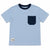 Zara Boy's Light Blue With Navy Pocket At Chest T-Shirt | Zara in Lebanon