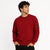 Jack & Jones Core Men's Burgundy "Everest Expedition" Graphic Crewneck Sweatshirt|Jack & Jones Core In Lebanon