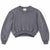 Pull & Bear Women's Grey Cropped Sweatshirt |Pull & Bear In Lebanon