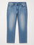 Blue jeans on a white background