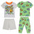 Nickeloden Boy's Grey/Green 4pc Snug Fit Teenage Mutant Ninja Turtles Cotton Pajama Set | Nickeloden in Lebanon