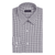 Folded black and white checkered shirt with 'Club Room' label on a white background