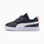 Black and white sneaker with Puma logo on a white background