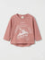 Zara Girl's Dusty Rose Printed Blouse | Zara In Lebanon