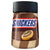 Jar of Snickers chocolate spread on a white background