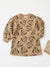 Zara Girl's Brown Printed Blouse | Zara In Lebanon