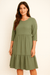 Fresh Made Femme Women's Mint Green Midi Dress | Fresh Made Femme In Lebanon