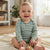 Sinsay Boy's Off White & Mint Green Striped Bodysuit