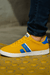 Enrico Coveri Men's Yellow Mustard Lion Mesh Sneakers |Enrico Coveri In Lebanon