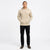 Blue Ice Men's Cream Waffle-Knit Pullover Hoodie