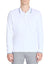 Celio Men's White Long-Sleeved Cotton Piqué Polo Blouse | Celio In Lebanon