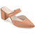 Journee Signature Women's Blush Kaitlynn Pointed Closed Toe Block Heel Pumps | Journee Signature in Lebanon