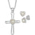 R.H Macy & Co Women's Silver Pearl Necklace & Heart Stud Earrings Set | R.H Macy & Co In Lebanon