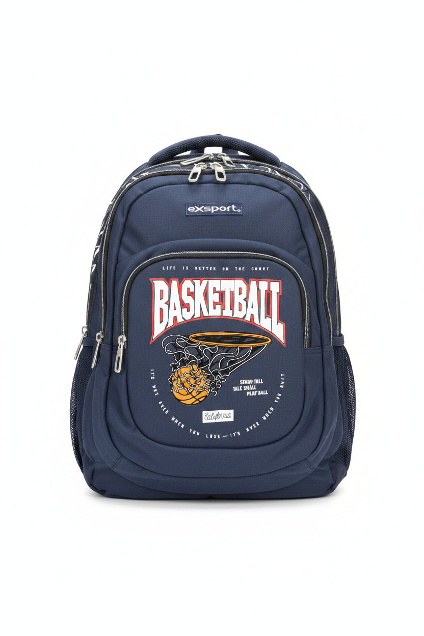 Exsport Backpack Slogan Shiny/Printed Multiple Comp(SBEXBP2627104)