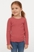 POMPdeLUX Girl's Dark Blush Lt Modal Long Sleeve Blouse| POMPdeLUX in Lebanon