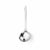 Silver ladle on a white background