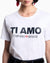 Emporio Armani Women's White Tiamo Printed T-Shirt | Emporio Armani In Lebanon
