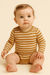 POMPdeLUX Baby Girl's Multicolor Stripped Seville Bodysuit |POMPdeLUX in Lebanon