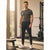 Sinsay Men's Black Adjustable Drawstring Waist Sweatpants